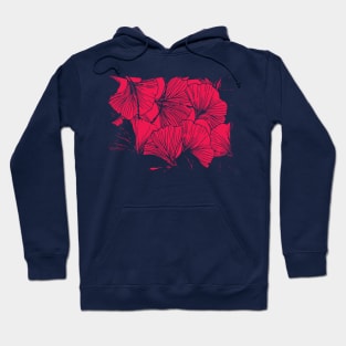 Pink Leaf Hoodie